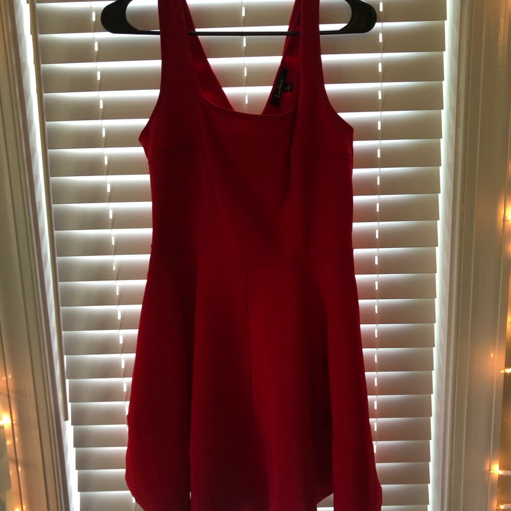 red dress